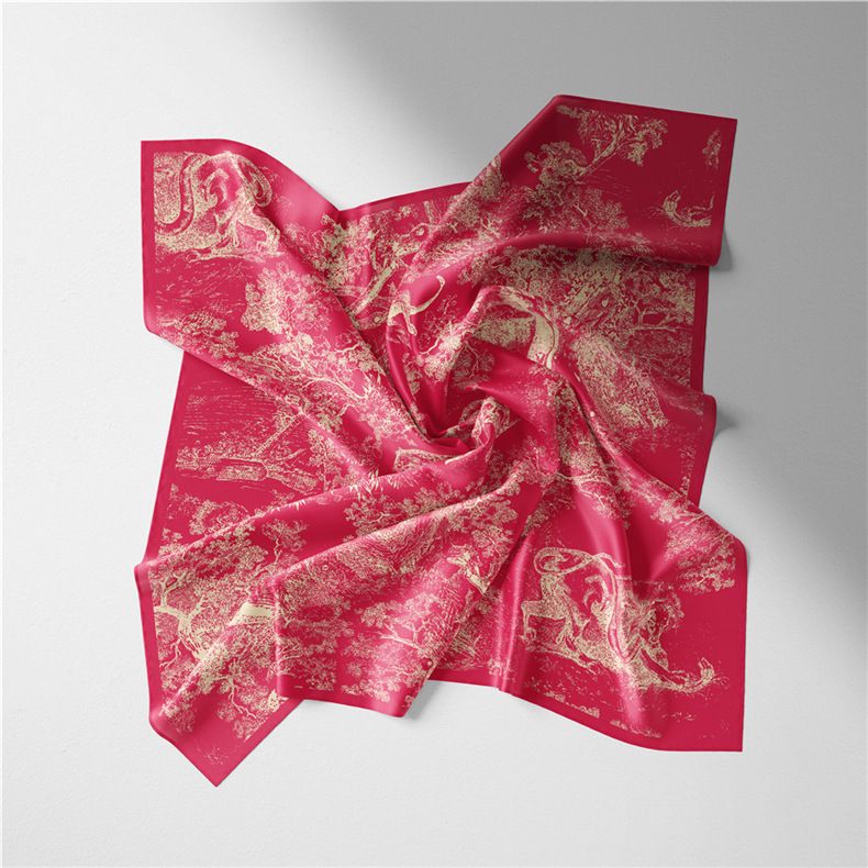 Neue twill frauen zoo kopftuch sommer simulation seide dünne professionelle flugbegleiterin quadrat schal_voghion.com