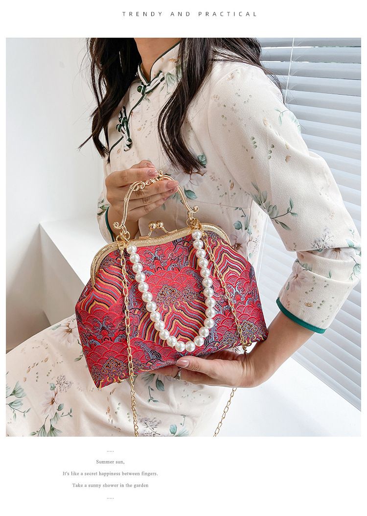 Große Kapazität Spitze Clip Damen Schulter Cheongsam High-End-Geschenk antike Tasche Perle Handtasche_voghion.com
