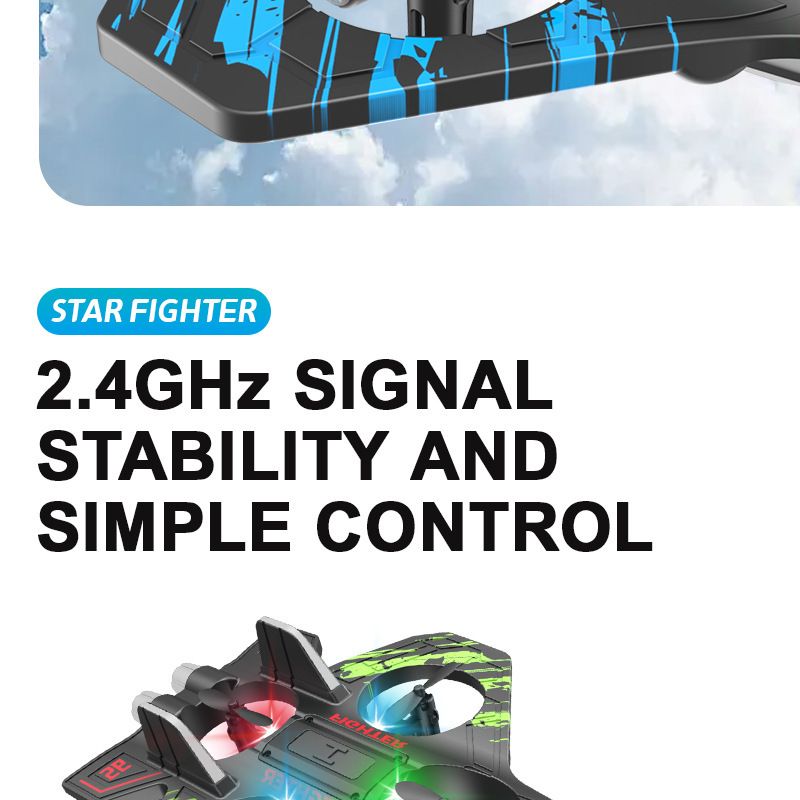 Espuma controle remoto aeronave drone planador queda resistente quadricóptero brinquedos infantis_voghion.com