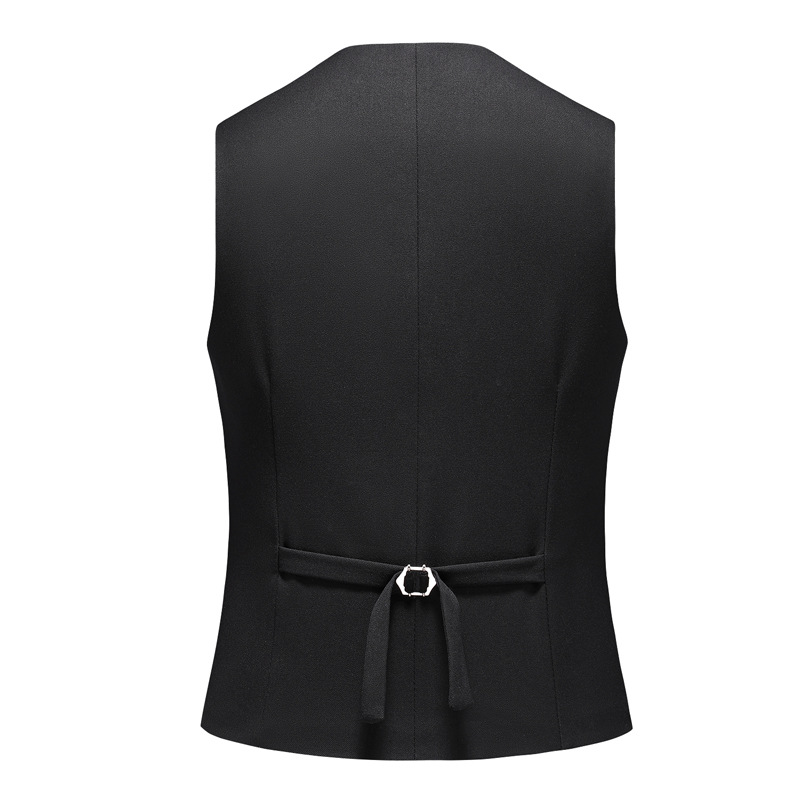 men's suit suit double-breasted solid color large size suit three-piece suit slim groom wedding dress_voghion.com