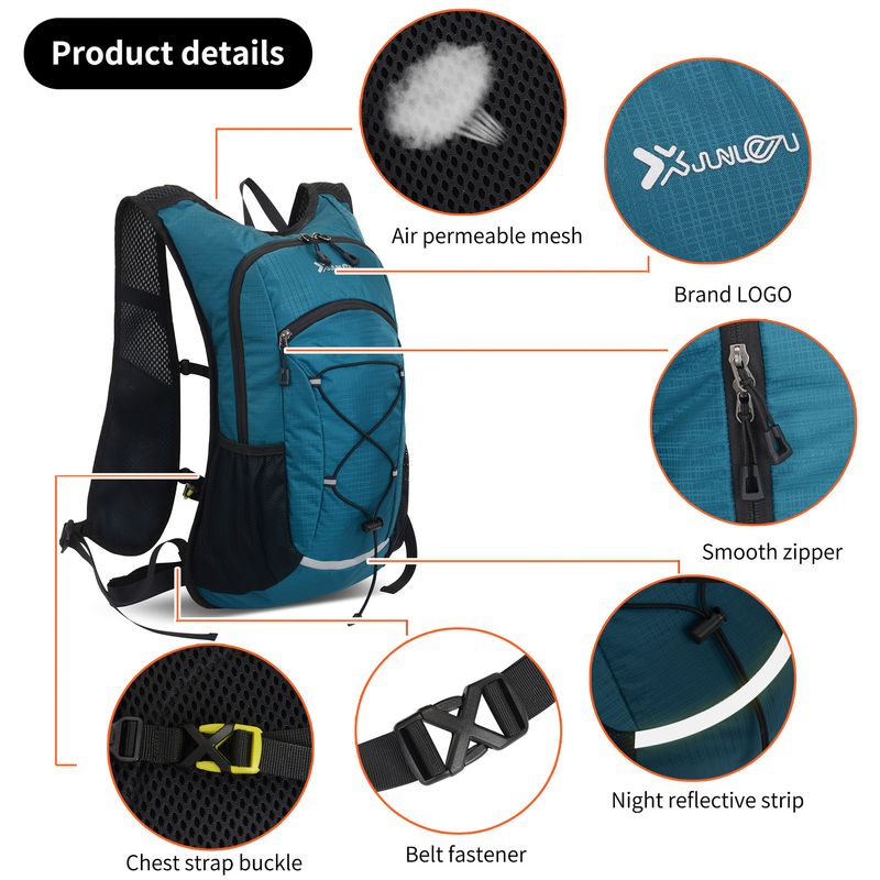 Sac à dos multifonction en nylon imperméable pour randonnée, escalade, voyage, double bandoulière_voghion.com