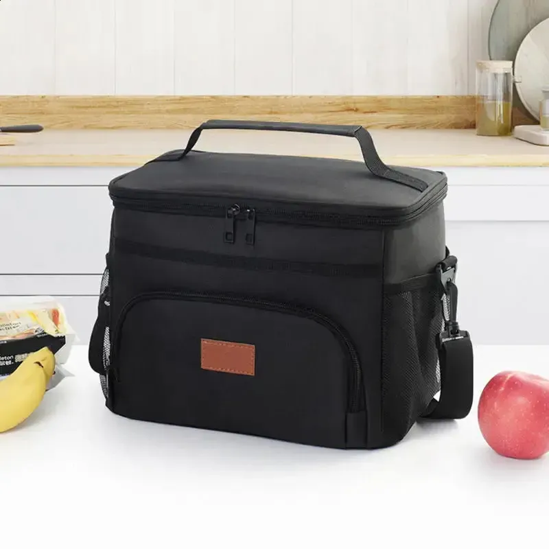 Large Capacity Leak Proof Lunch Backpack Large Picnic Cold And Warm Insulated Bag Outdoor Storage Shoulder 250318l_voghion.com