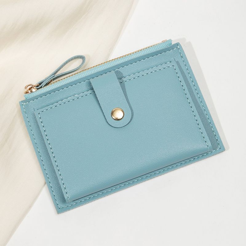 2025 New Ultra-thin Student Small Wallet, Simple And Fashionable Zipper Card Bag, Cute Women's Change Bag_voghion.com