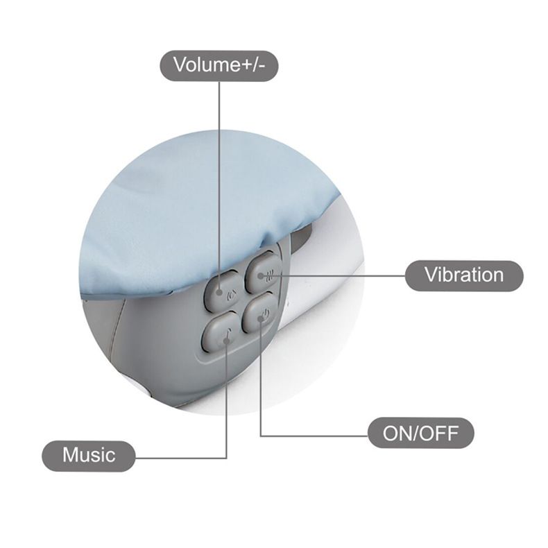 Mecedora plegable multifuncional para bebé, asiento vibratorio musical para bebé, cuna para recién nacidos, silla reclinable relajante ajustable con proyección_voghion.com