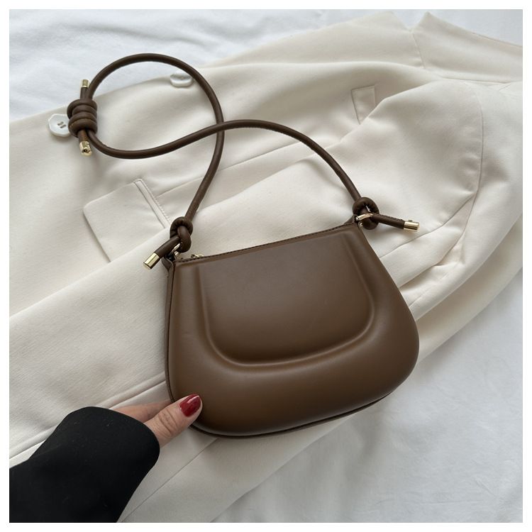 Borsa a tracolla 2024 nuova PU moda popolare tinta unita temperamento ascellare borsa a tracolla alla moda da donna invernale_voghion.com