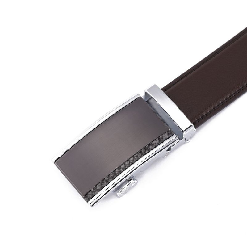 Men's Premium Cowhide Leather Belt With Automatic Buckle - Business & Casual (Waterproof & Durable)_voghion.com