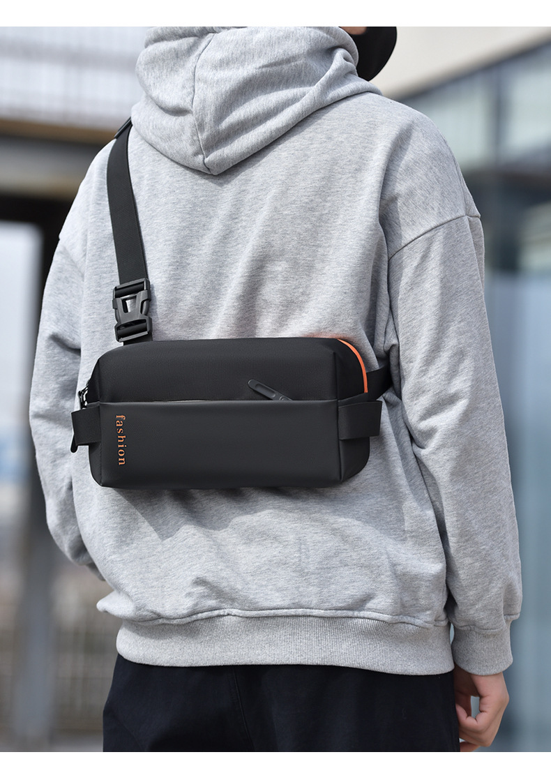 Borsa da petto da uomo: nuovi pannelli leggeri e alla moda, elegante borsa a tracolla, semplice pettorale da pendolarismo, borsa a tracolla da uomo da viaggio all'aperto_voghion.com