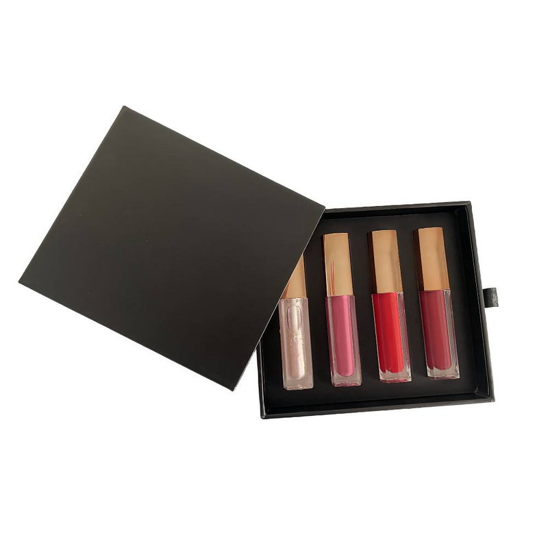 4-farbiger Lipgloss-Lippenstift mit Antihaftbeschichtung und mattem Finish_voghion.com