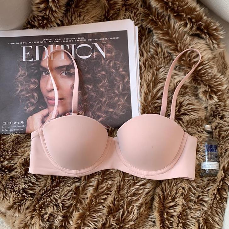 Women's Intimates Smooth Seamless Half Cup Underwear Women's Thin Soft Steel Ring Adjustable Top Thin Bottom Thick Bra Sexy Push Up Bra_voghion.com