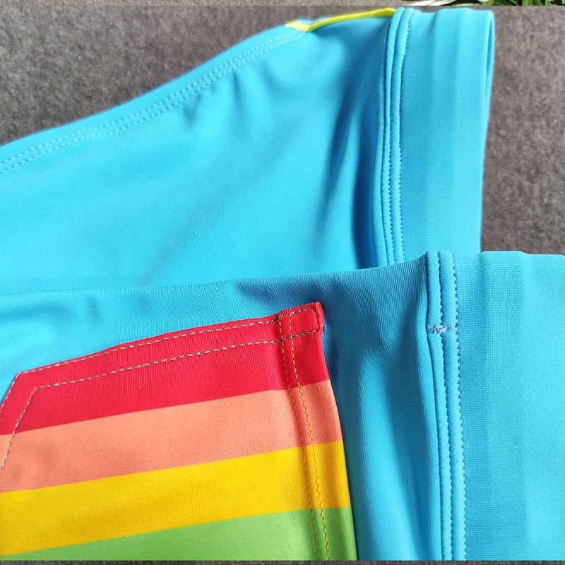 Men's Fashionable Color-striped Element Triangular Sexy Swimming Trunks, Simple And Sexy Bikini Swimsuit_voghion.com