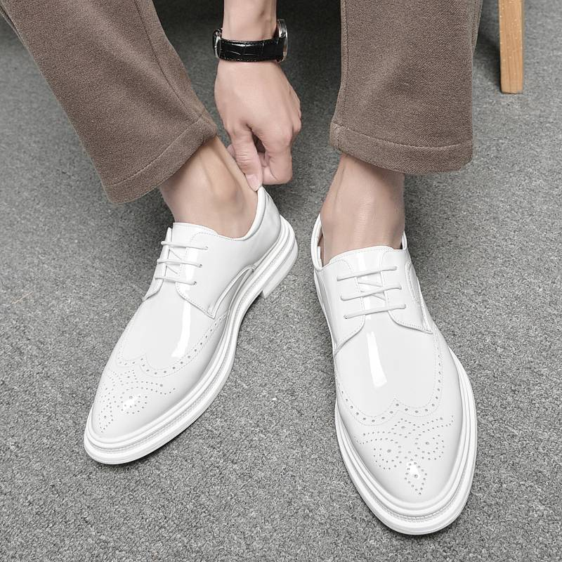 Men Shoes Mens Business Dress Retro Gentleman Formal Carved Brogue Formal Shoes Men High Quality Casual Shoes_voghion.com
