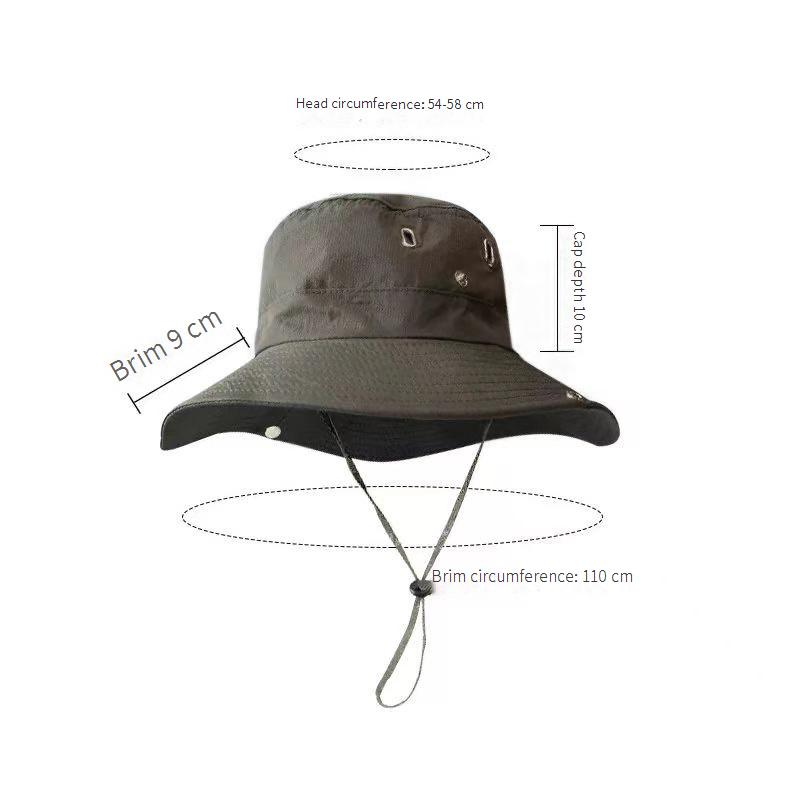 Cappello da pescatore ad asciugatura rapida - Protezione solare UPF50+ per uomo e donna - Cappello da cowboy per esterni per ciclismo/escursionismo (cappello estivo unisex in stile western)_voghion.com