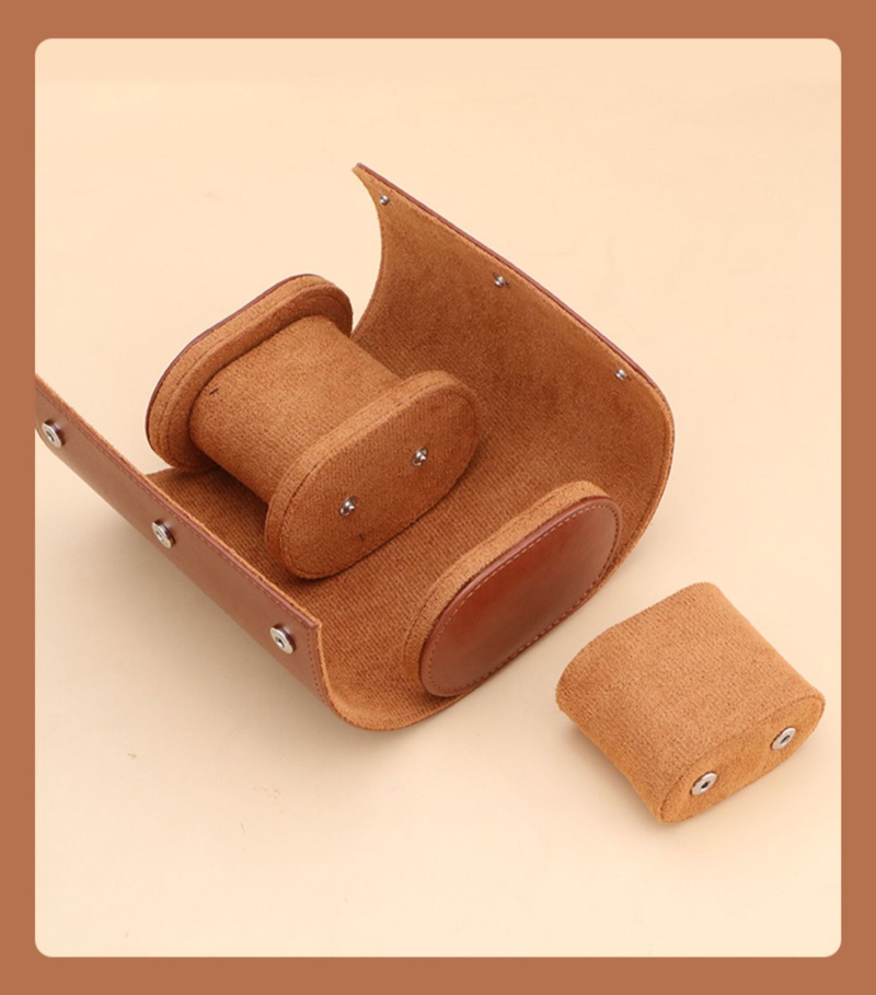Portable Watch Box High Grade Leather Black Watch Storage Box Dustproof And Drop Proof Multifunctional Portable Watch Bag_voghion.com