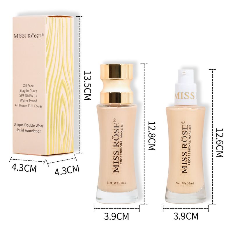 Maquillage du visage longue tenue sans bavure. Fond de teint correcteur naturel et transparent, léger et hydratant_voghion.com