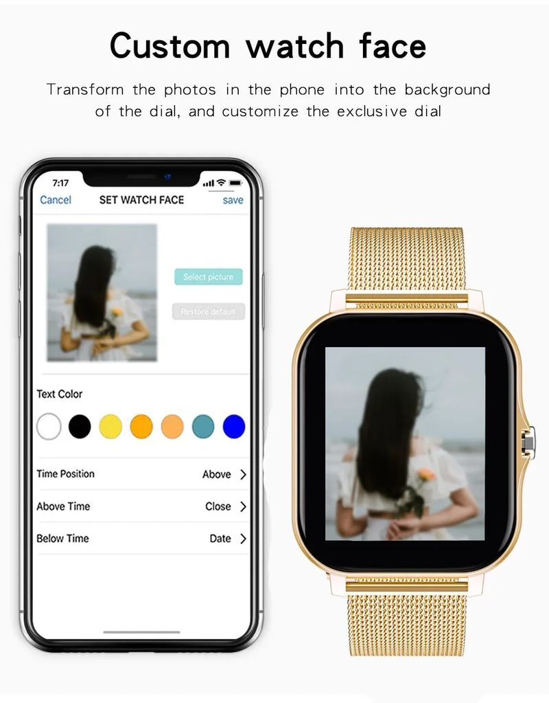 2024 ÚJ SmartWatch Android telefon 1.44" Színes képernyő Teljes érintőképernyős Egyedi tárcsázós Női Bluetooth Hívás Okosóra Férfiaknak_voghion.com