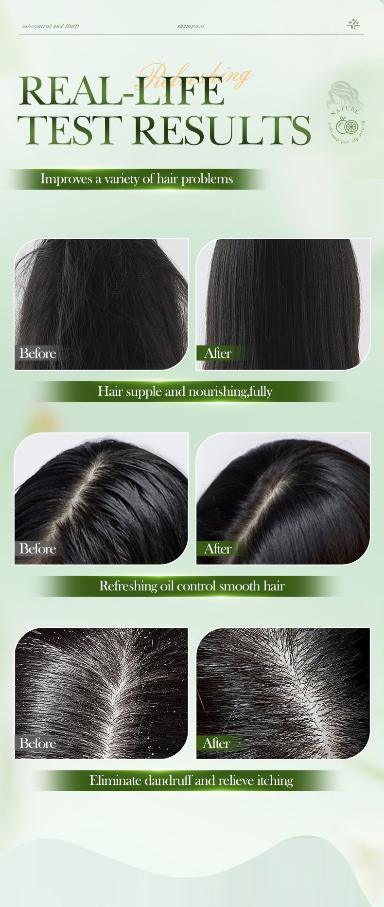 Full English Camellia Seed Anti-Dandruff SADOER Grapefruit Smooth Nourishing Shampoo_voghion.com