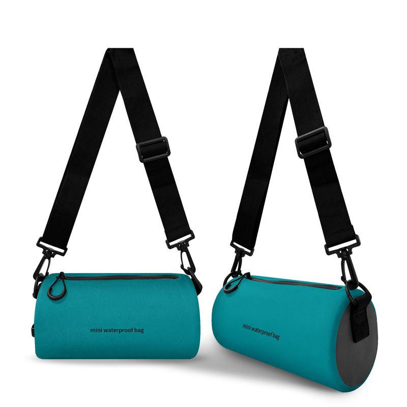 Borsa cilindrica impermeabile in TPU, borsa a tracolla impermeabile per la spiaggia alla deriva all'aperto, borsa cilindrica portatile multifunzionale_voghion.com