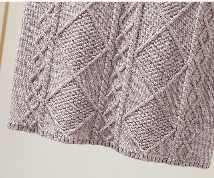 Women's Clothing Knitted Skirt Twist-Knit High Waist Bodycon Skirt – Stretchy Midi Pencil Skirt For Autumn (Black/Beige/Khaki/Light Blue/Coffee)_voghion.com