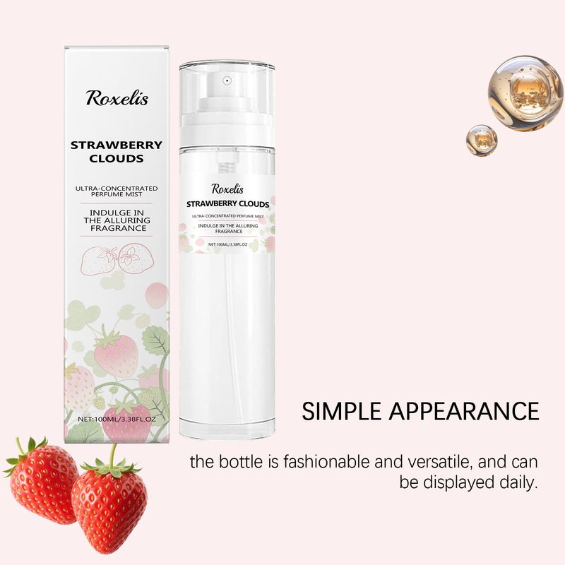 Parfum corporel à la fraise, vaporisateur portable longue tenue, doux et délicat, léger et vaporisateur_voghion.com