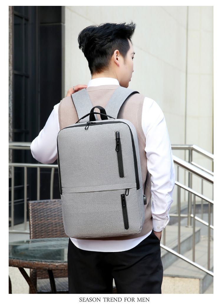 Neu für Männer mit großer Kapazität, aufladbare USB-Business-Computertasche, Freizeitrucksack, Studentenrucksack_voghion.com