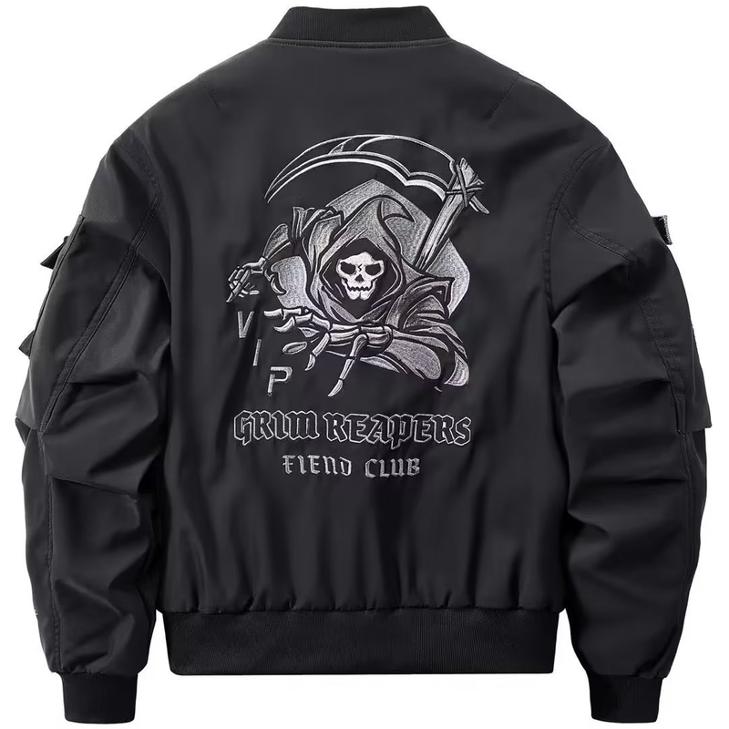 Spring and autumn pilot jacket oversize functional coat men's work attire Korean version of the trend baseball clothing brand_voghion.com