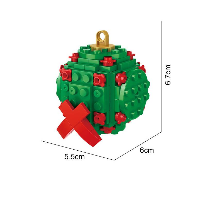 8PCS Winter Village Christmas Stocking Gift Santa Claus Elk Snowman Mini Ornament Building Blocks Bricks Toys _voghion.com