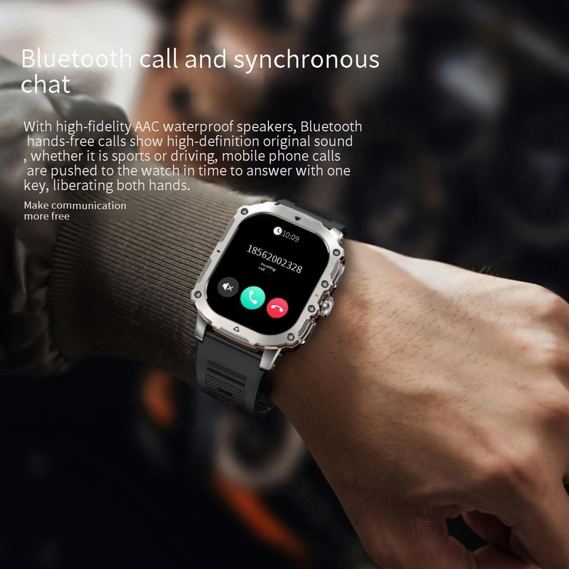 AK72 smart watch 1.952 AMOLED screen Bluetooth call heart rate blood oxygen monitoring outdoor multi sports_voghion.com