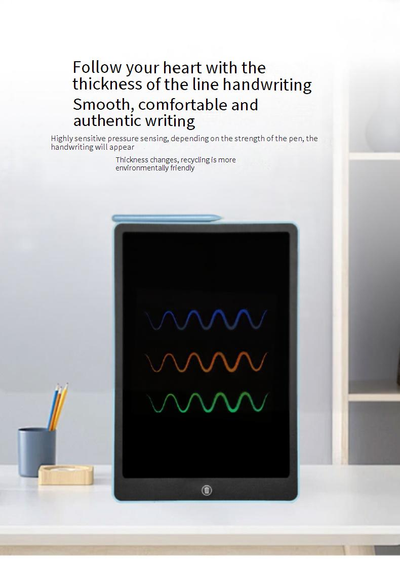 16 Inch LCD Writing Tablet, Electronic Drawing Board For Kids & Adults, Eye-Friendly Digital Notepad With Color/Single-Trace Options_voghion.com