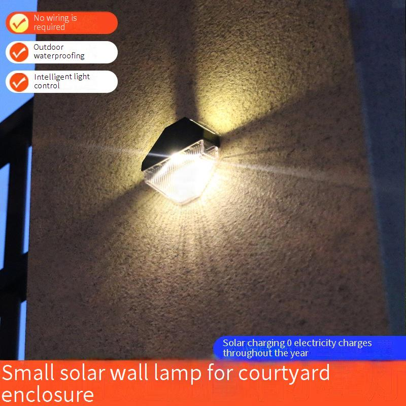 Solar Wall Lights Outdoor, Waterproof LED Garden Lights With Motion Sensor, Solar Powered Pathway Lights For Yard, Patio, And Walkway_voghion.com
