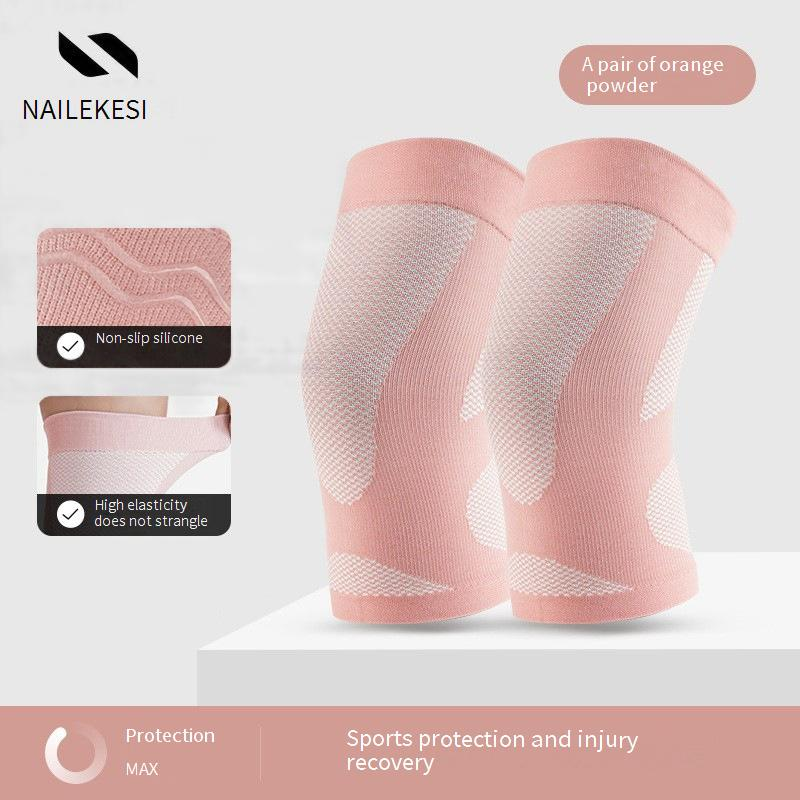Women's Knee Pads For Running, Basketball, Jump Rope - Breathable & Lightweight Joint Support With Non-Slip Design - Pair (Black/Orange/Gray/Beige)_voghion.com