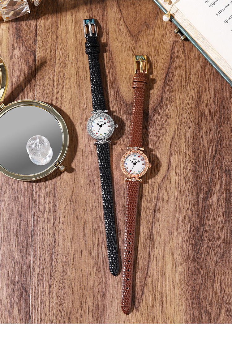 GEDI orologio da donna quadrante in madreperla orologio rotondo cintura di lusso leggera di nicchia impermeabile Xiaohongshu orologio da donna modello caldo_voghion.com