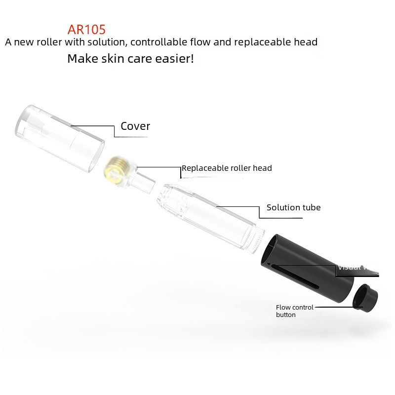 Cross border AR105 plastic roller derma roller eyebrow beard care tool beard roller_voghion.com
