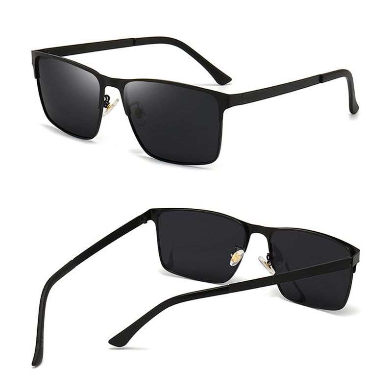 Nouveautés Lunettes de soleil photochromiques pour hommes KLASSNUM Verres polarisés Monture carrée classique Lunettes caméléon Pêche Équitation Conduite_voghion.com
