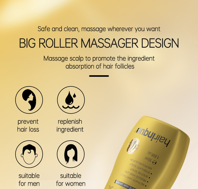 Hairinque fluffy long conserved essential oil growth hair care scalp nutrition ball essay_voghion.com