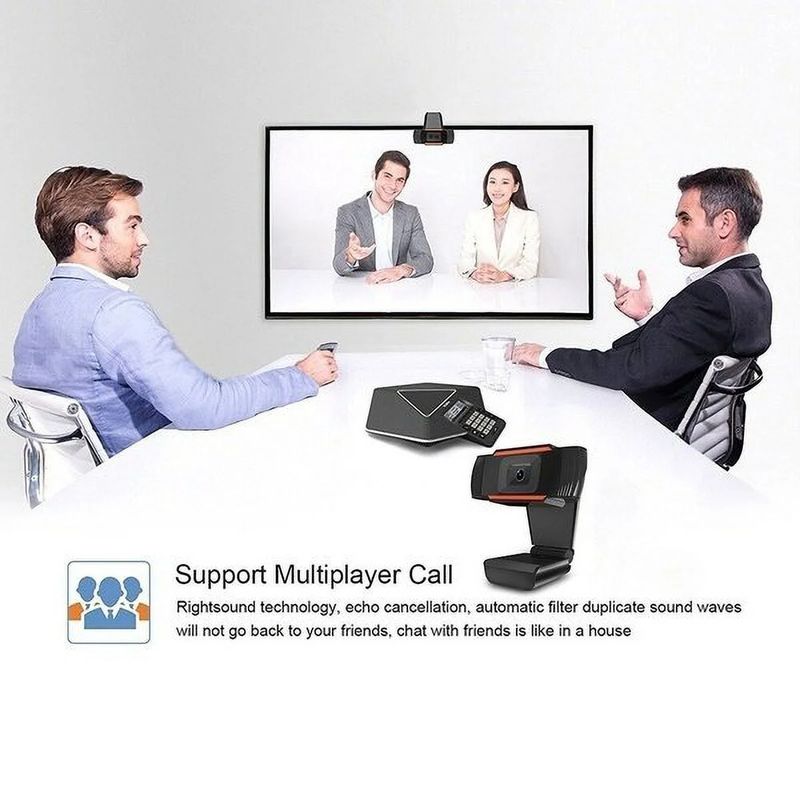 2K 1080P Full HD Computer Web PC Webcam With Microphone USB Plug Autofocus For Live Video Call Living Conference Camera_voghion.com