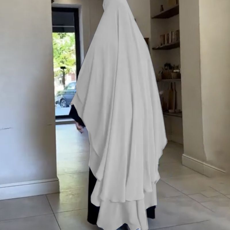 Kids Clothing Solid Color Chiffon Double Layered Large Set_voghion.com