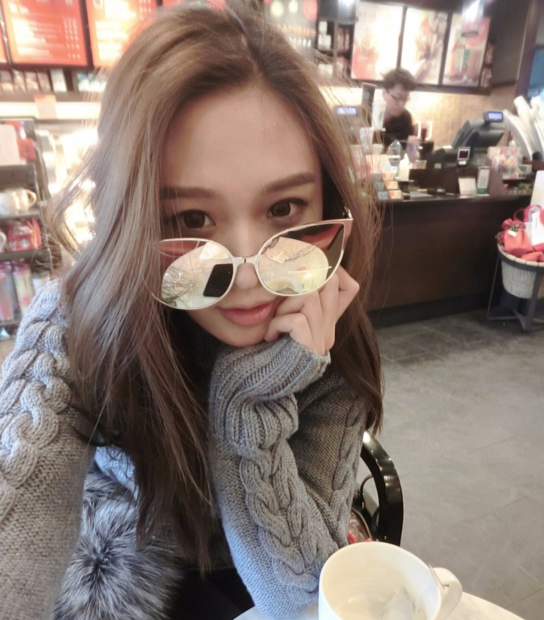 Mirror Oversized Cat Eye Sunglasses Famous 2023 New Brand Designer New Women Fashion Sun glasses Lady Big Size Hip Hop_voghion.com