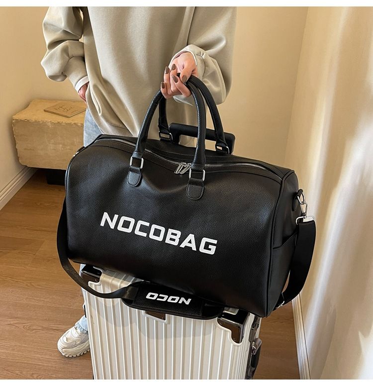 Kostengünstige Leder-Fitness-Frauen-koreanische Cross-Body-Sport-Minimalist-Briefgepäck-Reisetasche mit großer Kapazität_voghion.com