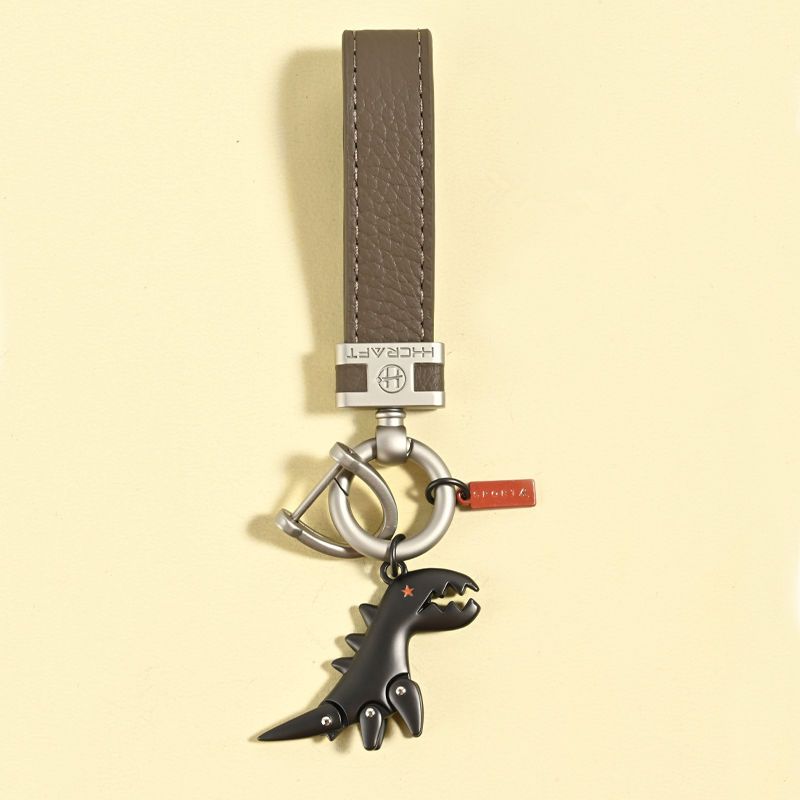 Neuer Schlüsselanhänger für Herren, hochwertiges Leder, Autoschlüsselring, Schultasche, exquisiter kreativer kleiner Anhänger für Männer und Frauen_voghion.com