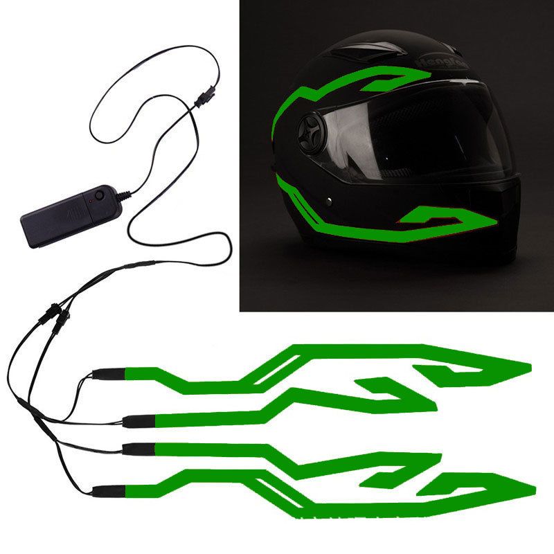 Aceeași motocicletă Siguranță de rulare Banda luminoasă cu LED Cască de motocicletă care emite lumină rece_voghion.com