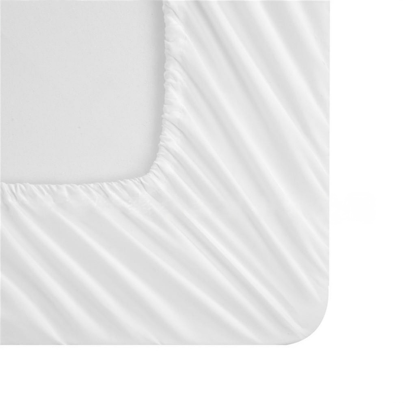 Soft Fiber Solid Color Sanded Bed Sheet Mattress Protector Fitted Sheet_voghion.com