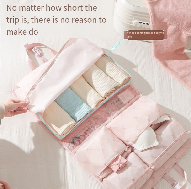 Seven In One Travel Storage Bag Large Capacity Portable Clothes Clothing Bra Underwear Socks Digital Storage Bag_voghion.com