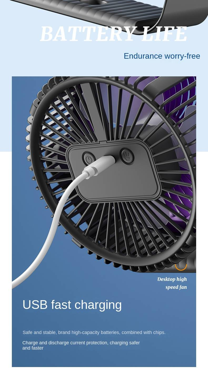 Ventilador de circulación móvil Huaxing HH-001 (estilo luz ambiental)_voghion.com