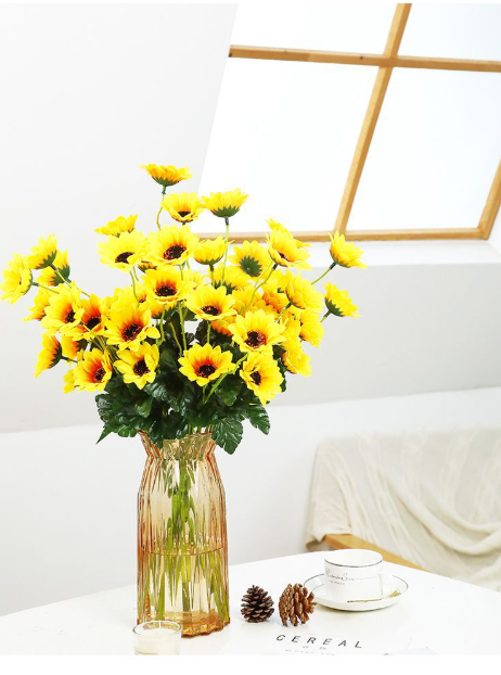 Simulazione di combinazione di piante per mobili per la casa, mazzo di piante di fenice da giardino, decorazione da parete per piante di riso e grano._voghion.com