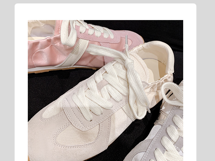 Women's Silver Ballet Training Shoes For Women New Satin Breathable Casual Sports Shoes For Women Forrest Gump Shoes_voghion.com