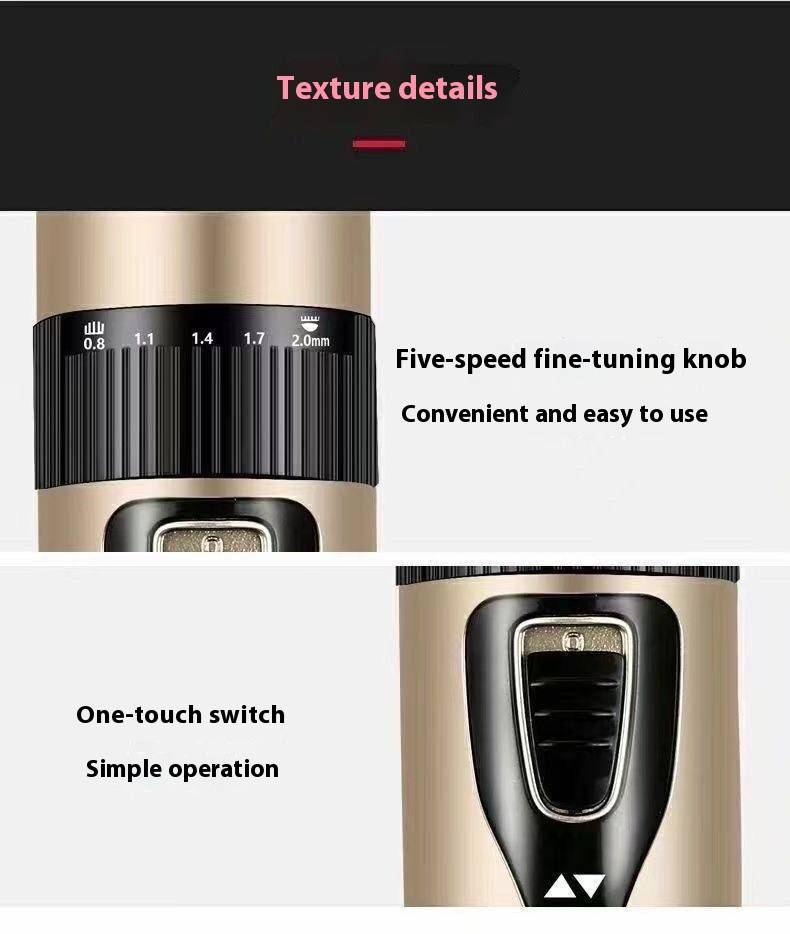 Professional Cordless Hair Clipper For Men, Women & Kids - Rechargeable, Ceramic Blade, Quiet & Powerful, Home Haircut Kit With Accessories_voghion.com
