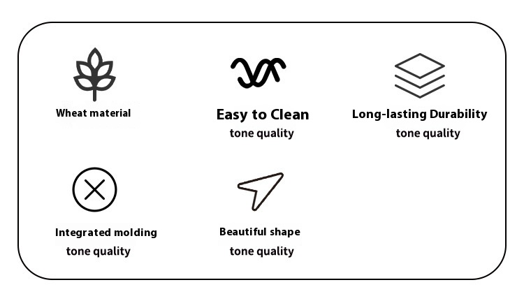 Eco-Friendly Wheat Straw Tableware Set – 20-Piece Modern Minimalist Dishware Kit, Microwave-Safe_voghion.com