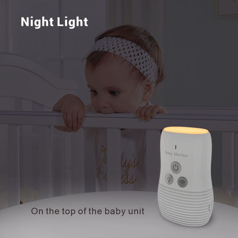 Baby Monitor Wireless Audio Two-way Talk Back Baby Monitor, Intercom Sound Alert For Infant With Night Light , EU Plug_voghion.com