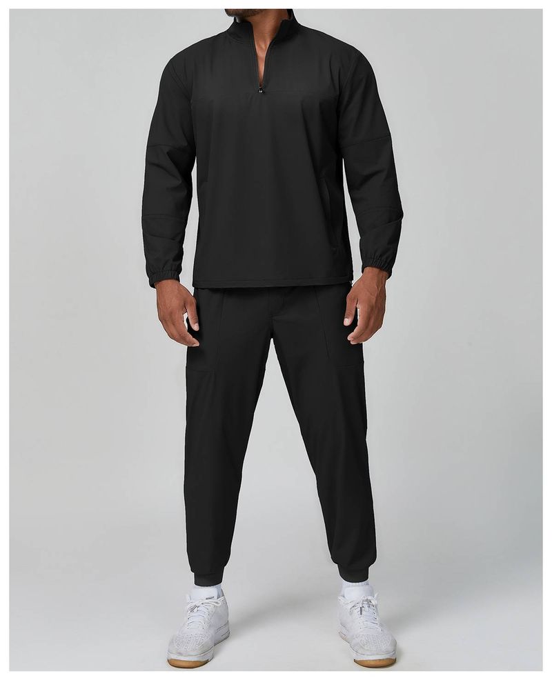 KOOSSOASIS Men's Stand-up Collar Sports Casual Zipper Long-Sleeve City Commuting Outdoor Hiking Mountaineering Thin Jacket 1138_voghion.com