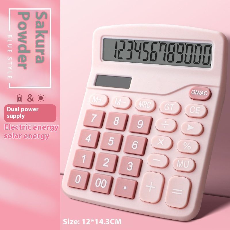 Dual Power Calculator Solar Office Accounting, Student Computer For Finance, Portable_voghion.com